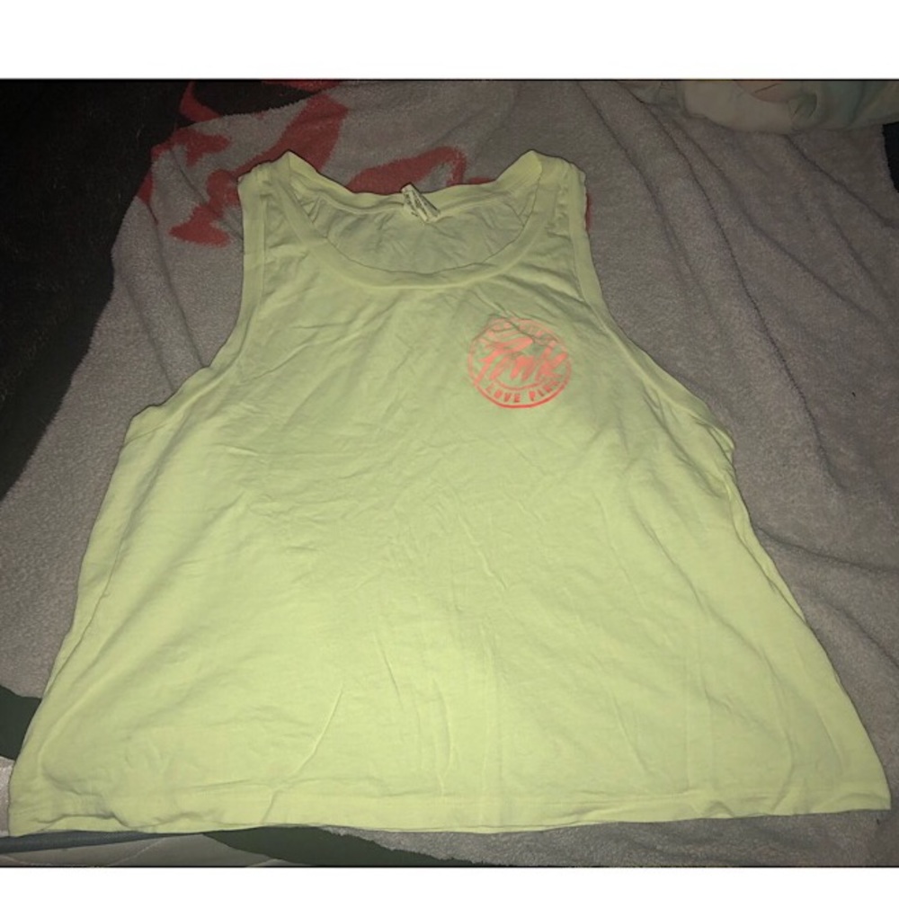 Neon PINK halter tank top